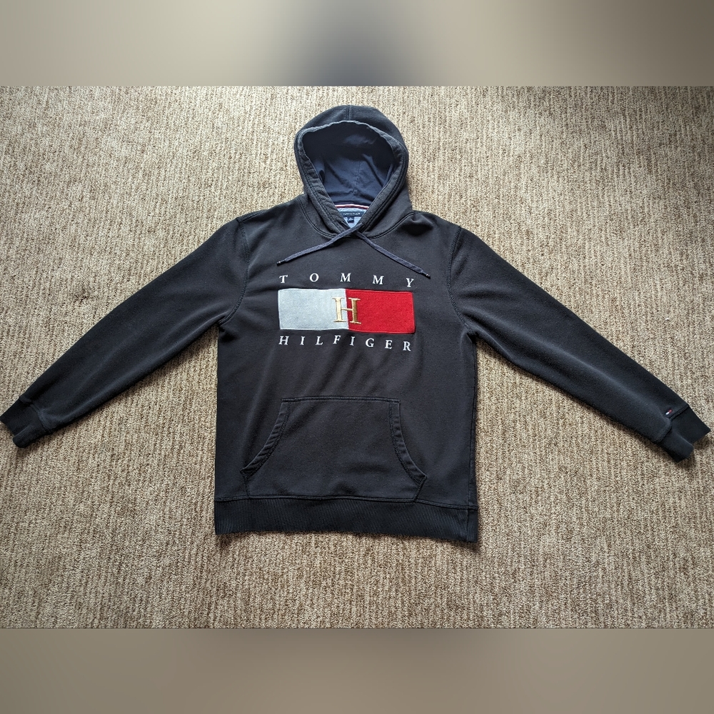 Tommy Hilfiger Hoodie | Big Flag Tommy Hooded Sweatshirt